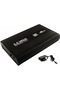 صندوق HDD/SSD خارجي مقاس 3.5 بوصة USB 2.0 - صندوق قرص صلب عالي السعة مع محول طاقة - حافظة من الألومنيوم - 8