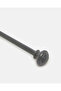 Black Extendable Single Curtain Rod With Resin Finial - 3