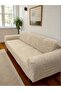 Extra Soft Welsoft Fleece Elastic 3-Seater Sofa Cover Non-Slip Stretchy and Washable Sofa Cover - 3