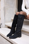 Sorella Women's Black Suede Riding Boots - 6