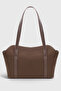 Canvas Brown Cover Bowling Shoulder Bag 270 - 3