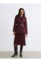 Mg Trend'En Lcw Waikiki Burgundy Crepe Women's Blazer Jacket - 2