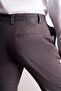 Men's Anthracite Side Pocket Cotton Slim Fit Chino Trousers 1003255165 - 5