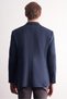 Navy Blue Mono Collar Self Patterned Cotton 4 Drop Comfort Fit Classic Jacket 1002255157 - 5
