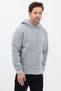 Men's Oversized Hooded Sweatshirt Cotton Kangaroo Pocket Embroidered 3 Thread - 4