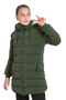 Plush Inside Nova Waterproof Fabric Slim Fit Winter Girl's Coat - 2