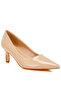 Women Pointed Toe Fantasy Heel Pumps in Beige