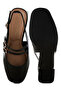 Women Block Heel Slingback Sandals in Black - 4