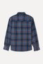 Men's Navy Blue Regular Fit Plaid Long Sleeve Shirt - 5