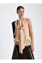 Sleeveless Blouse with Scarf Tie