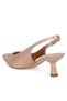 Women Rhinestones Embellished Slingback Sandals in Rose Gold - 3