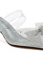 Women Embellished Bow Kitten Heels in Silver - 5