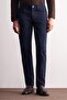 Navy Blue 5 Pocket Casual Slim Fit Cotton 5 Pocket Trousers 1003255318 - 2