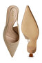 Women Flyknit Rhinestone Slingback Sandals in Beige - 4