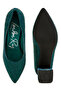 Women Rhinestones Embellished Pumps in Bottle Green - 4