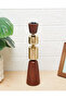 Brown Midmod Pillar Candle Holder - 3