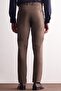 Brown Side Pocket Straight Leg Cotton Comfort Fit Chino Casual Pants 1003255167 - 4
