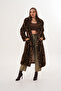 Full Length Mink Leopard Coat - 2