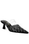 Women Pointed Toe Kitten Heels in Black
