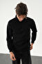 Men's Regular Fit Half Zipper Three Thread Sh Fleece-Lined Basic Sweatshirt - 5