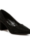 Women Rhinestones Embellished Pumps in Black - 5