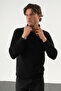 Men's Regular Fit Half Zipper Three Thread Sh Fleece-Lined Basic Sweatshirt - 6