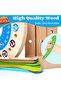 Wooden Tool Bench & Construction Toy with Tools, Clock Board, Gears & Accessories - 8