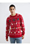 Esvab • Modern & Distinctive Zero Roba Collar Christmas Themed Men's Knitwear Sweater - 2