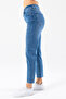 Women's Regular Waist Mom Fit Jean Blue - 2602 - 4