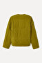 Women's Mustard Quilted Asymmetrical Closure Crop Coat Jacket - 7
