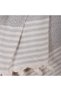 Buldan İşi Cotton 2-Piece Armchair Cover Set 180X150 cm - Woven Fabric Covering the Arms - Light Gray - 5