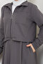 Women's Front Zipper Skirt Suit - 6
