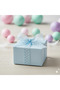 Blue with White Dots Organza Ribbon 1 cm 10 Meters