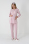 Maternity and Pregnancy Clothing Pajamas and Robes Jacquard Towel Patterned Viscose Cotton Blend Buttoned - 5