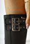 Women's Black Short Boots - 7