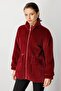 Mock Neck plush coat - 2