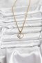 316L Steel Chain Gold Color Convex Heart Model Women's Necklace - 2
