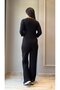 Dressify Women's Fashion Women's Long Sleeve Three Quarter Sleeve One Shoulder Cross Striped Detail Ribbed Viscose - 5