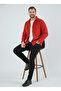 Men's Slim Fit Button-Down Collar Double Pocket Plain Black Fleece Shirt - 3
