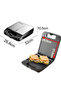 1400W Sandwich & Panini Press – 4-Slice, Non-Stick, Cool-Touch, Safety Lock, Overheat Safe - 2
