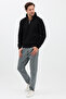 Men's Half Zip Sweatshirt Cotton Mock Neck 3 Thread Regular Fit - 6