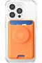 Phone Wallet with Expanding Grip and Adapter Ring for MagSafe - Cantaloupe
