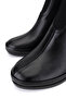 Women's Genuine Leather Black Heeled Boots - 4