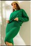 New Deux Women's Lace-Like Knit Knitwear Set