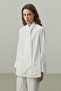 Belted Shirt White