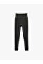 Slim Fit Standard Waist Stitching Detailed Sports Leggings