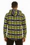 Men's Checkred Hoodie Shirt - Green - 2