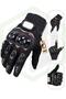 Motorcycle Blue 3 Seasons Protected Anti-Slip Elastic Fabric Cycling Motor Gloves