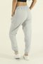 Women's Gray Winter Cotton Relaxed Waist and Leg Elastic Jogger Sweatpants - 6