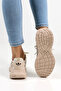 Women's Beige High Sole Sneaker |   Casual and Stylish Sneaker Models for Everyday Wear - 8